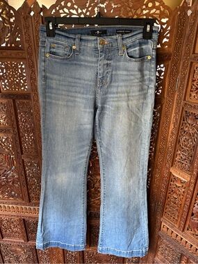 7 For All Mankind Light Blue Wide Leg Jeans